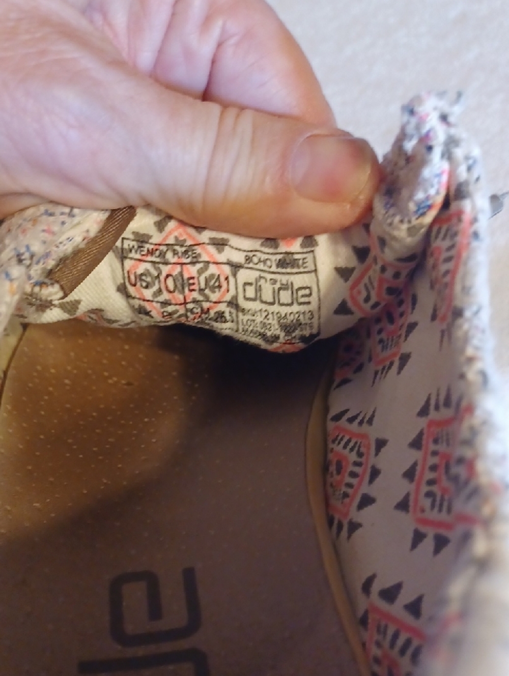 Hey Dude Casual Slip-On Sneakers in Ivory Multi - Picture 6 of 6